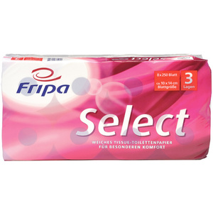 Fripa Papier toilette Select, 4 couches, extra blanc