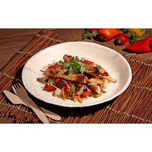 PAPSTAR Assiette feuille de palmier 'pure', rond, 230 mm