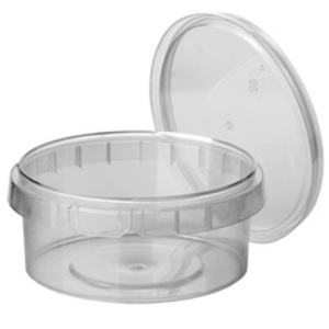 STARPAK Barquette d'emballage, rond, 770 ml, transparent