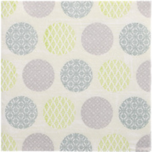 PAPSTAR Serviette à motif 'ROYAL Collection Rococo', jaune/