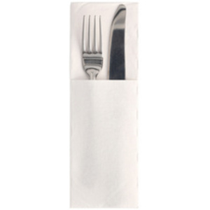 PAPSTAR Serviette pochette 'ROYAL Collection', blanc