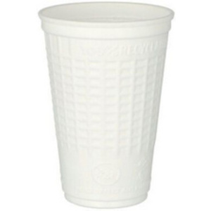 STARPAK Gobelet isotherme en plastique , 0,25 l, blanc