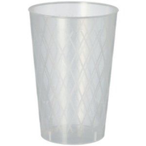 PAPSTAR Gobelet réutilisable, 0,25 l, translucide, 40 pièces