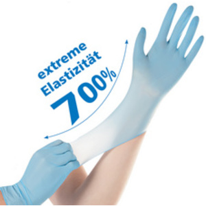 HYGOSTAR Gant en nitrile SAFE SUPER STRETCH, XL, bleu