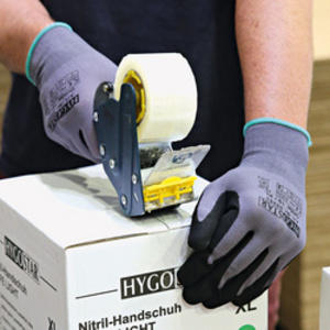 HYGOSTAR Gant de travail Ergo Flex, M, gris/noir