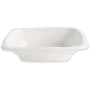 NATURE Star Plat en canne à sucre, carré, 400 ml, blanc