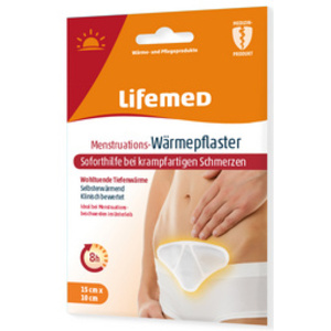 Lifemed Patch chauffant pour règles douloureuses, blanc