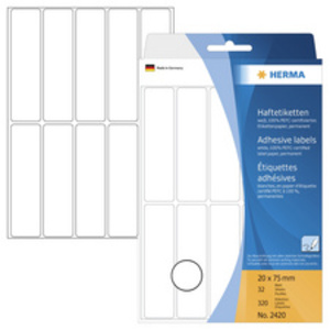 HERMA Etiquette multi-usage, 12 x 30 mm, grand paquet,blanc