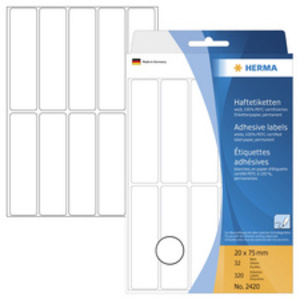 HERMA Etiquette multi-usage, 25 x 40 mm, grand paquet,blanc