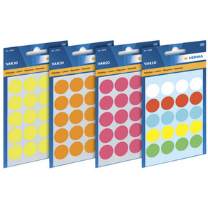 HERMA Pastille adhésive, diamètre: 19 mm, jaune