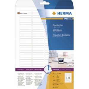 HERMA Etiquette de diapos SPECIAL, 43,2 x 8,5 mm, blanc