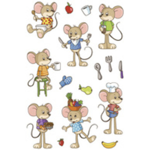 HERMA Sticker MAGIC 'Familles de pandas et de zèbres', Foam