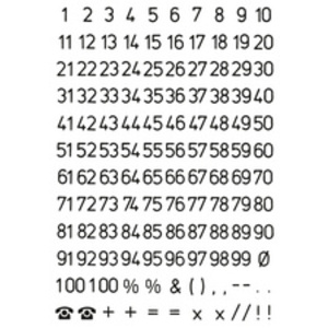 HERMA stickers chiffres 0-9, film noir, hauteur: 10 mm