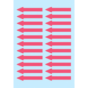 HERMA Etiquette d'indication 'flèches', 38 x 7 mm,rouge fluo