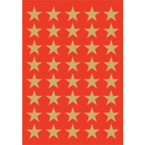 HERMA Autocollants de Noël DECOR 'étoiles', 21 mm, or