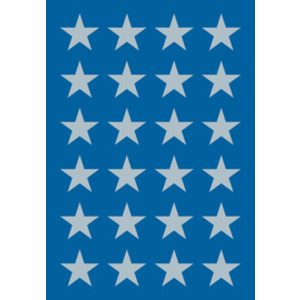 HERMA Autocollants de Noel DECOR 'étoiles', 14 mm, argent