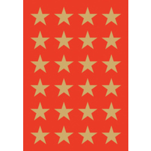 HERMA Autocollants de Noël DECOR 'étoiles', 33 mm, or