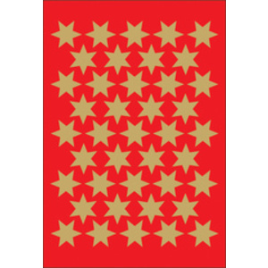 HERMA Autocollants de Noël DECOR 'étoiles', 14 mm, or