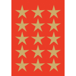 HERMA Autocollants de Noël DECOR 'étoiles', 8 mm, or