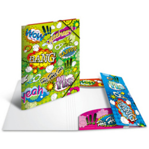 HERMA Chemise à élastiques 'Comics', PP, A4