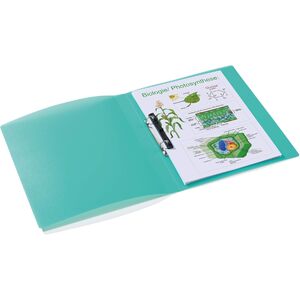HERMA Classeur à anneaux A4, mécanisme à 2 anneaux,turquoise