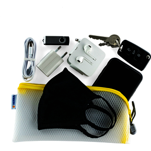 HERMA Pochette à fermeture à zip 'Mesh Bags', rouge