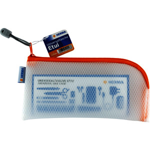 HERMA Pochette à fermeture à zip 'Mesh Bags', orange