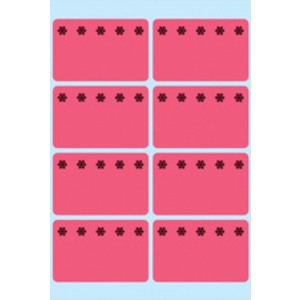 HERMA étiquettes pour surgelés, 26 x 40 mm, rouge fluo