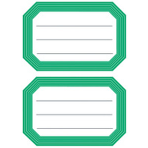 HERMA étiquettes pour livres, 78 x 53 mm, marge bleu / rouge