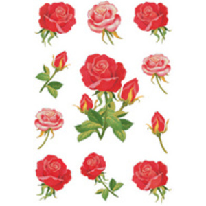 HERMA Sticker DECOR 'Boutons de rose multicolores'