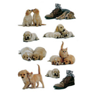 HERMA Autocollants DECOR 'Chiots'