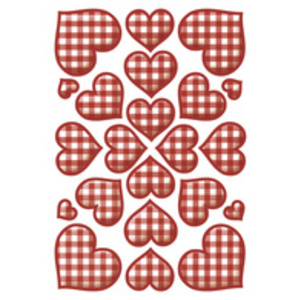 HERMA Sticker DECOR 'Coeurs & Lettres', gravure en argent