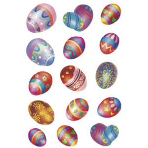 HERMA Stickers de Pâques DECOR 'Oeufs de Pâques', brillant