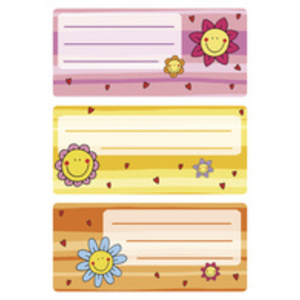 HERMA Etiquettes pour livres 'Visages de fleurs', 76 x 35 mm