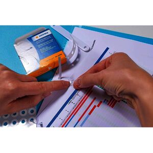 HERMA oeillet de renforcement, en plastique, blanc