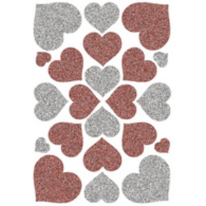 HERMA Sticker MAGIC 'Coeurs rouges', Stone