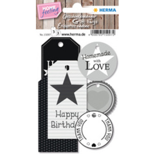HERMA Etiquettes cadeau HOME feeling, coloré
