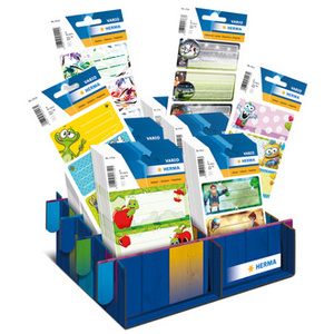 HERMA Etiquettes pour livres VARIO motifs 2018, présentoir