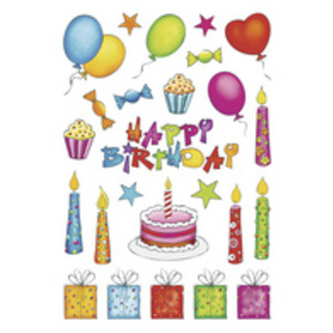 HERMA Sticker DECOR 'anniversaire', scintillant