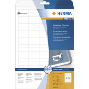 HERMA Etiquette universelle SPECIAL, 60 x 60 mm, blanc