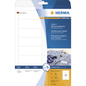 HERMA Etiquettes-badges SPECIAL, 80,0 x 50,0 mm, blanc