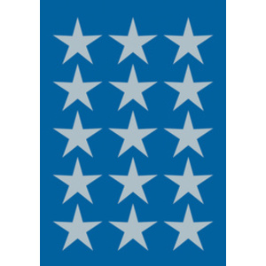 HERMA Autocollants de Noel DECOR 'étoiles', 13 mm, argent