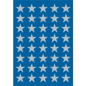 HERMA Autocollants de Noel DECOR 'étoiles', 13 mm, argent