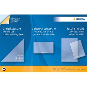 HERMA Pochettes adhésives triangulaires, 75 x 75 mm, en PP,