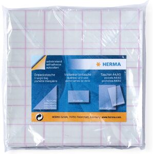 HERMA Pochettes adhésives triangulaires, 100 x 100 mm,en PP,