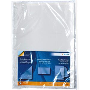 HERMA pochettes adhésives, A5, transparent, en PP,  - 46303
