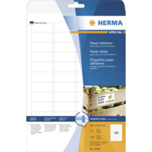 HERMA Power Etiquette SPECIAL, 48,3 x 25,4 mm, blanc