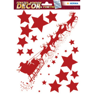 HERMA Image de Noël pour fenêtre 'étoiles', argent
