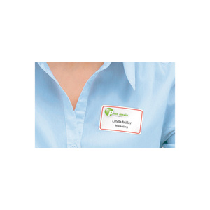 HERMA Etiquettes badges 80 x 50 mm, soie d'acétate, marge