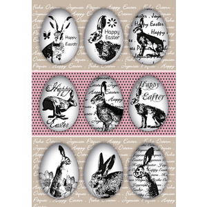 HERMA Sticker de Pâques TREND 'oeufs colorés'